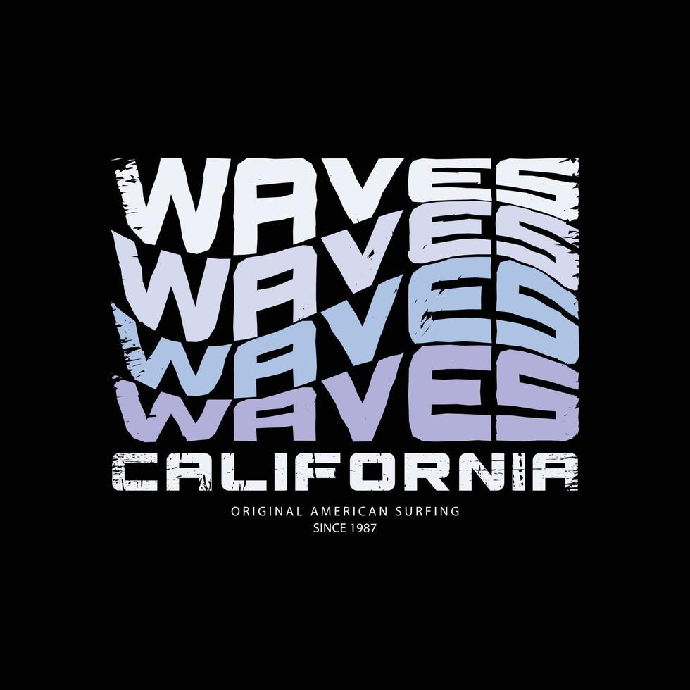 California illustration typography. perfect for t shirt design vector