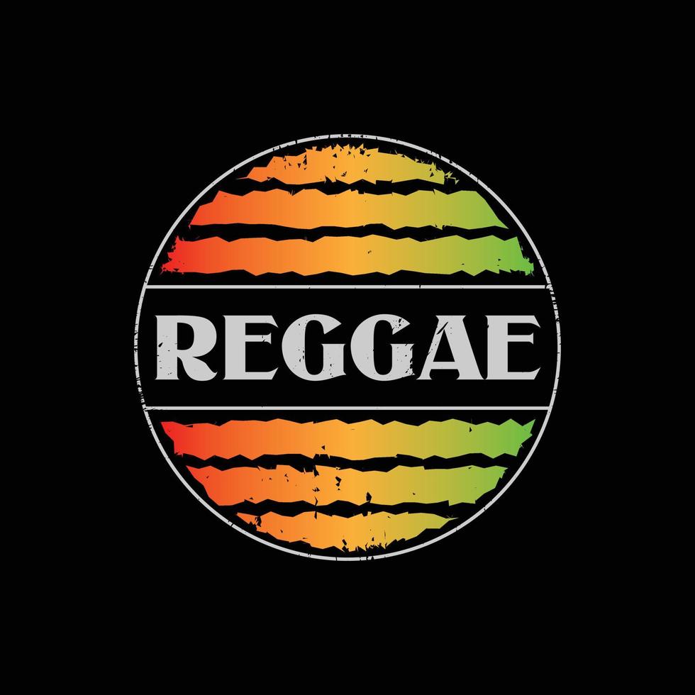 Reggae illustration typography. perfect for t shirt design vector