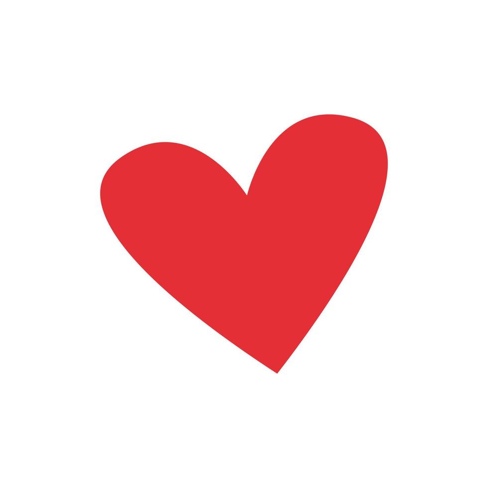 signo de amor de feliz día de san valentín. corazón rojo de san valentín. amor, romanticismo. como icono para redes sociales en línea, medios, smm, blogs, donación. vector