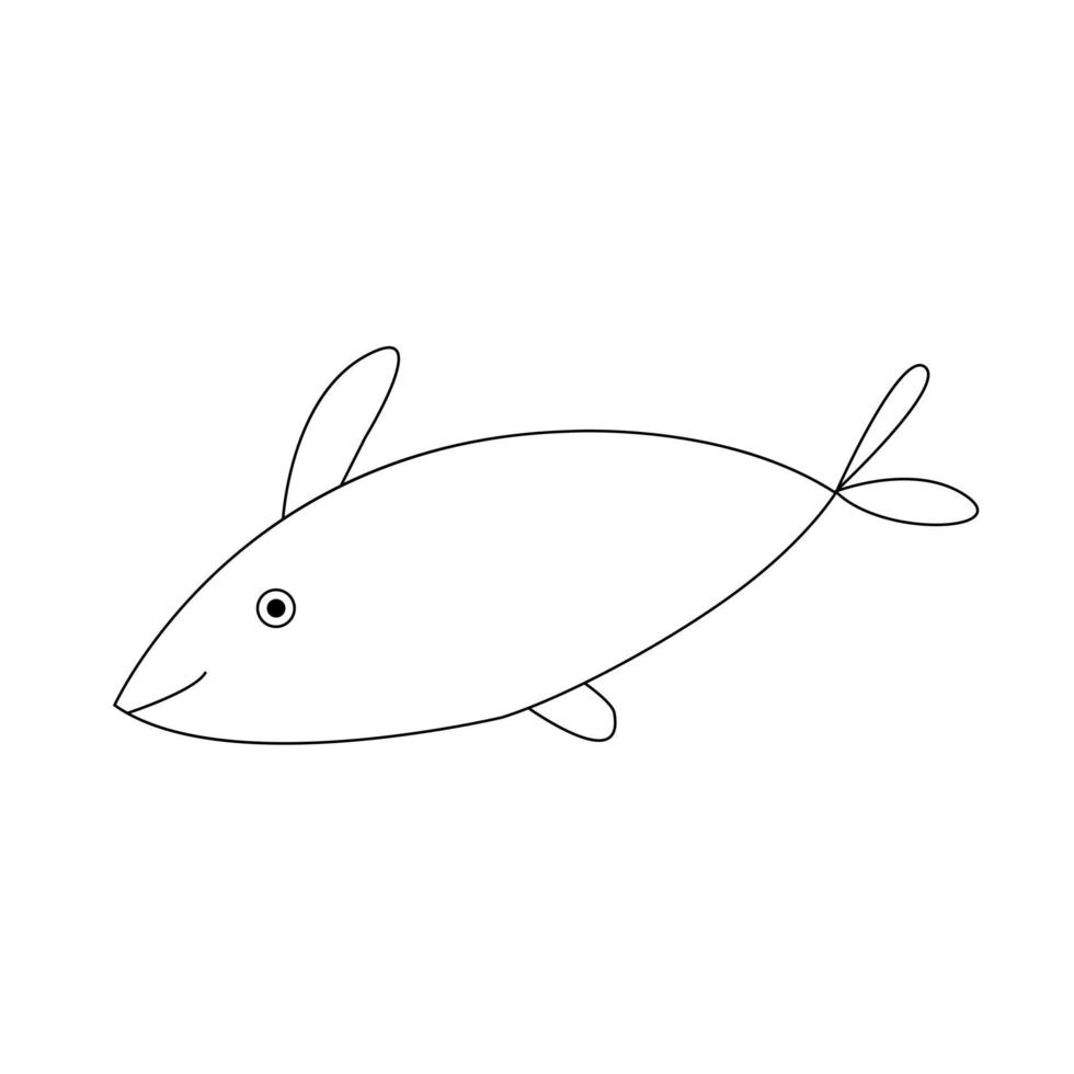 ilustración vectorial de pescado vector