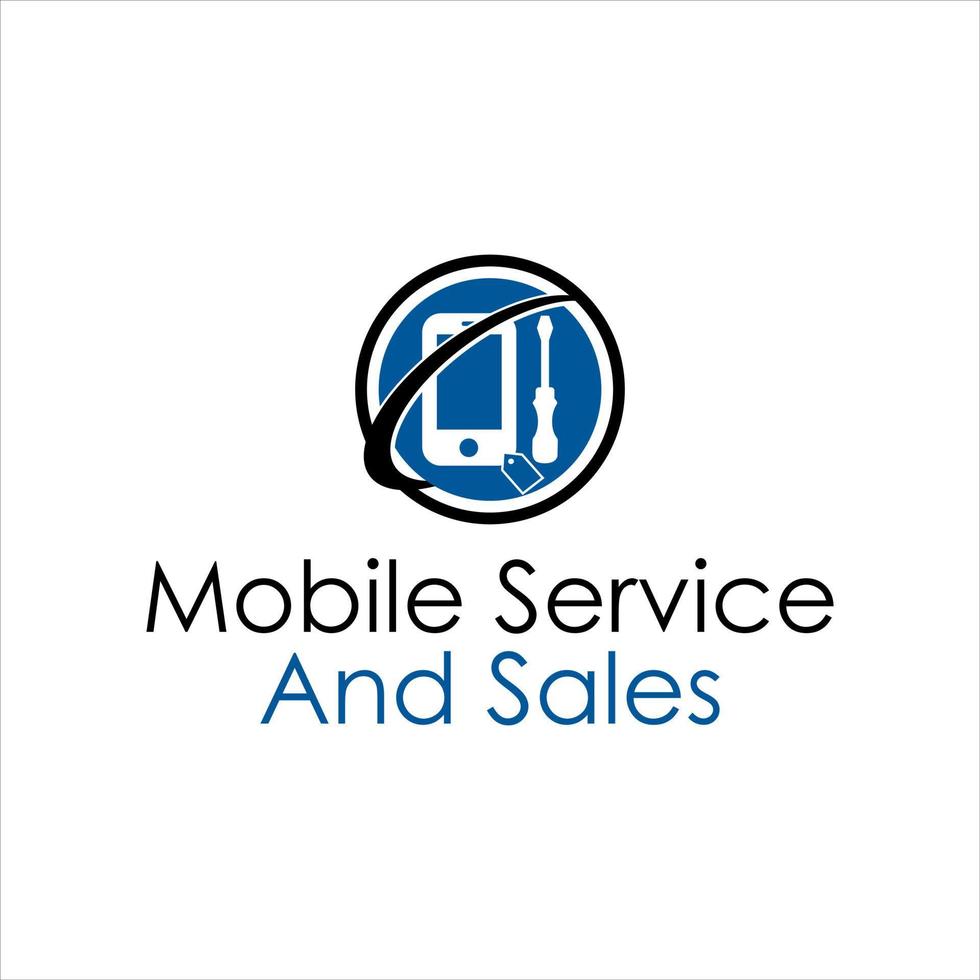 service logo simple mobile and gadget technology vector