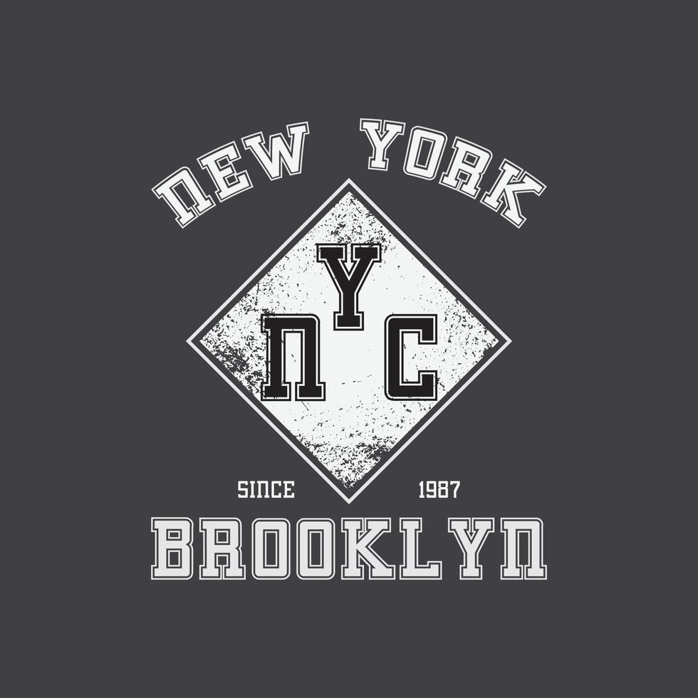 ilustración vectorial y tipografía de Nueva York, perfecta para camisetas, sudaderas con capucha, estampados, etc. vector