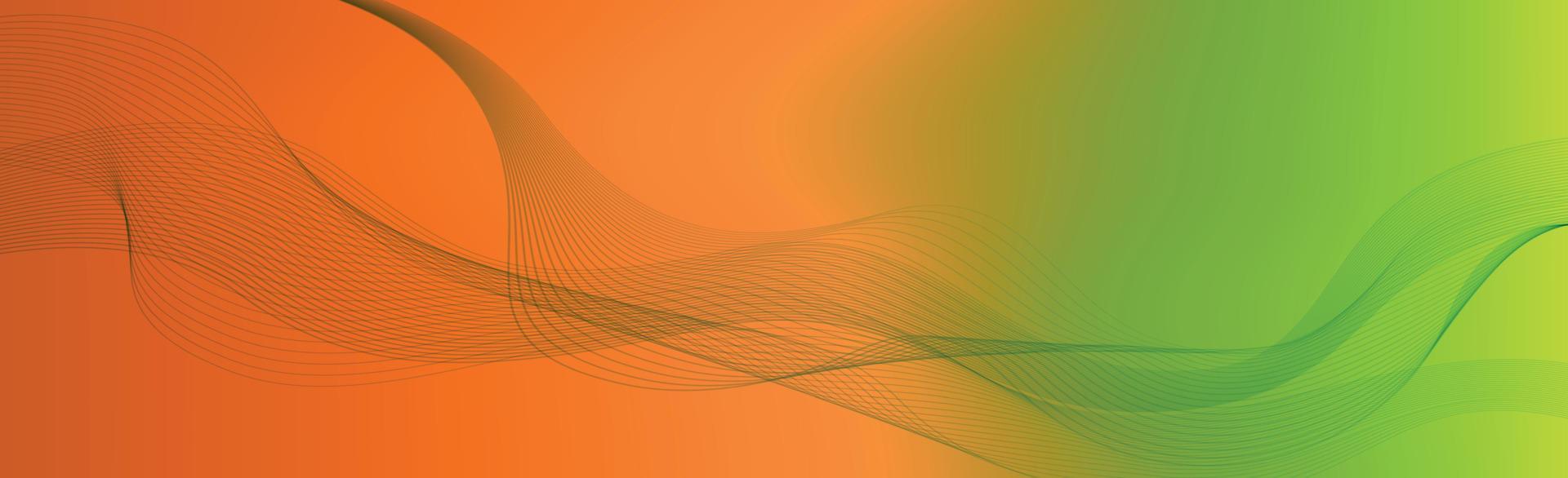 Panoramic colorful light abstract stylish multi background with wavy lines - Vector