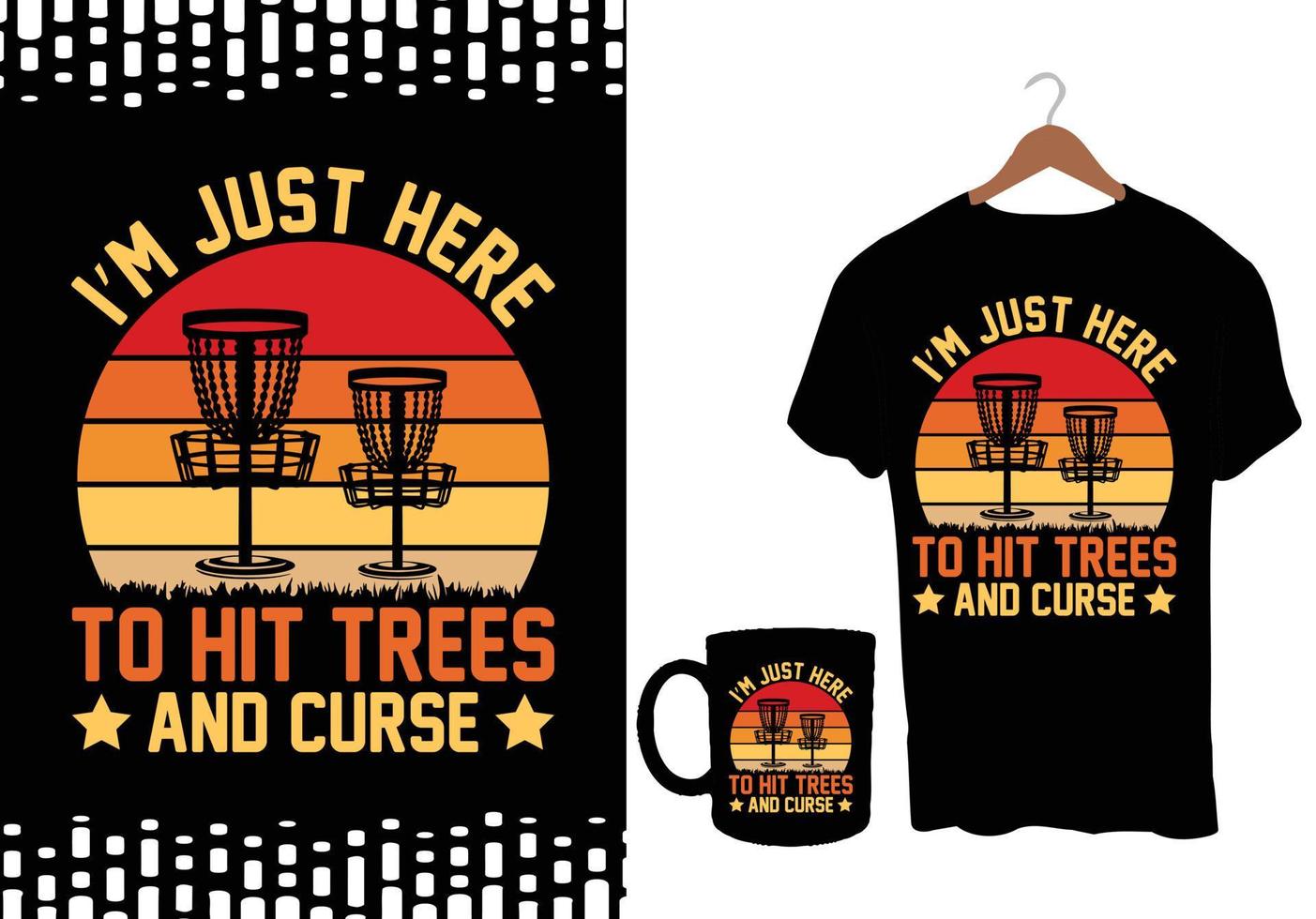 Disc golf vector tshirts design