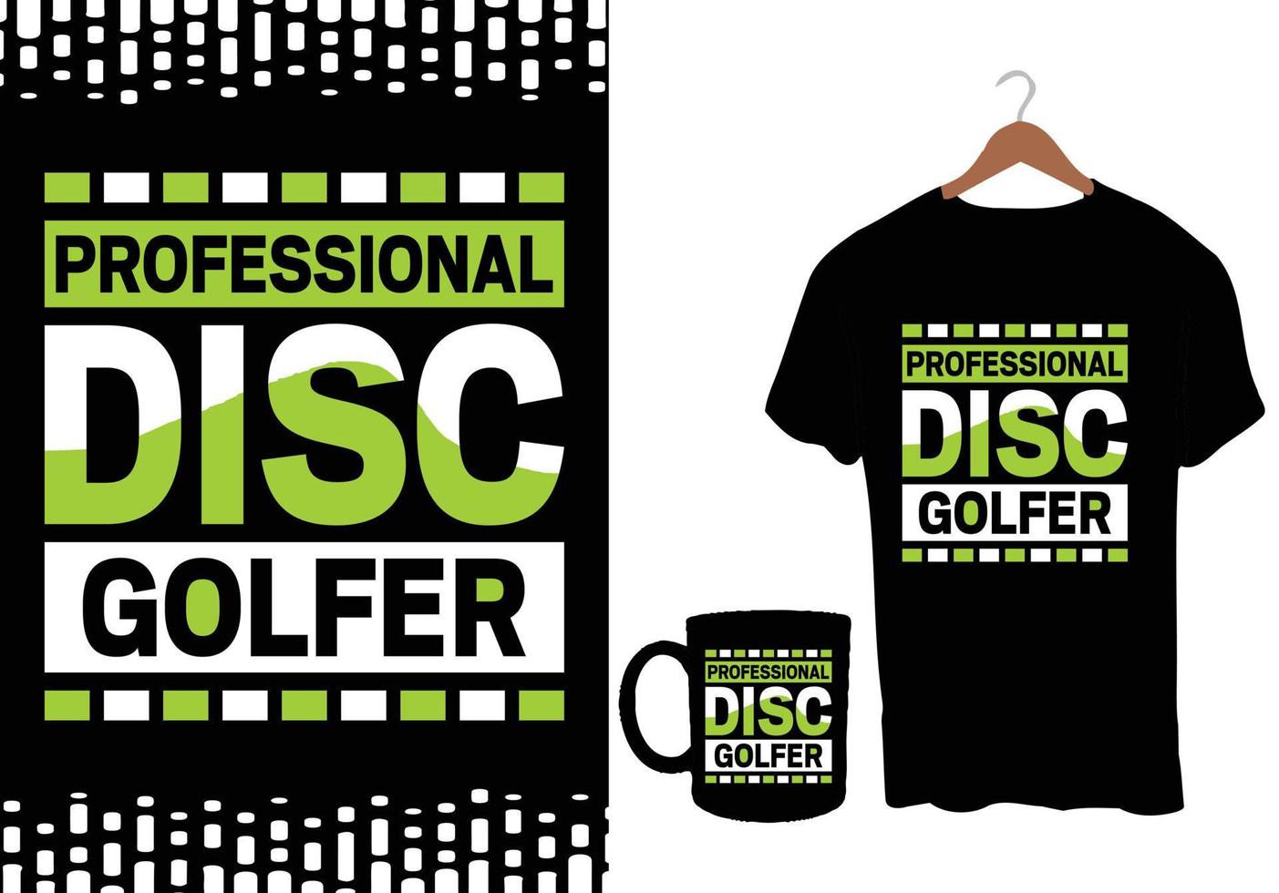 diseño de camisetas de vector de golf de disco