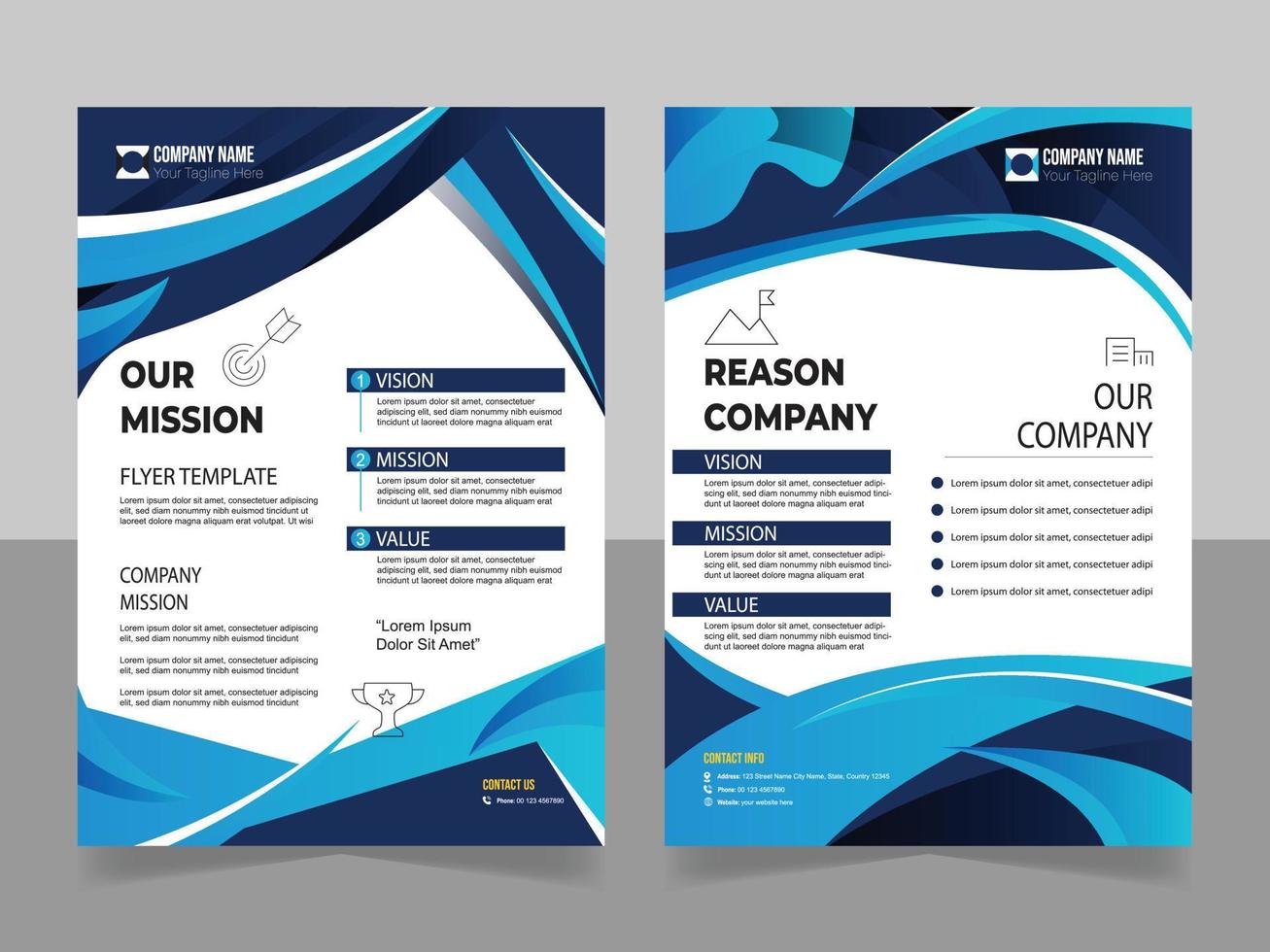 creative flyer design vector