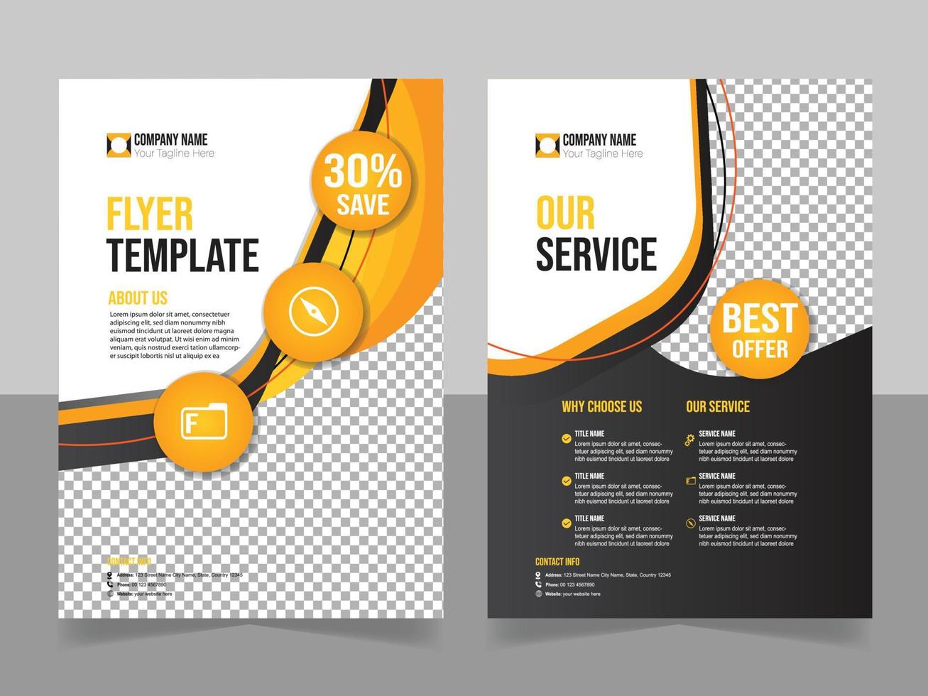 creative flyer design vector