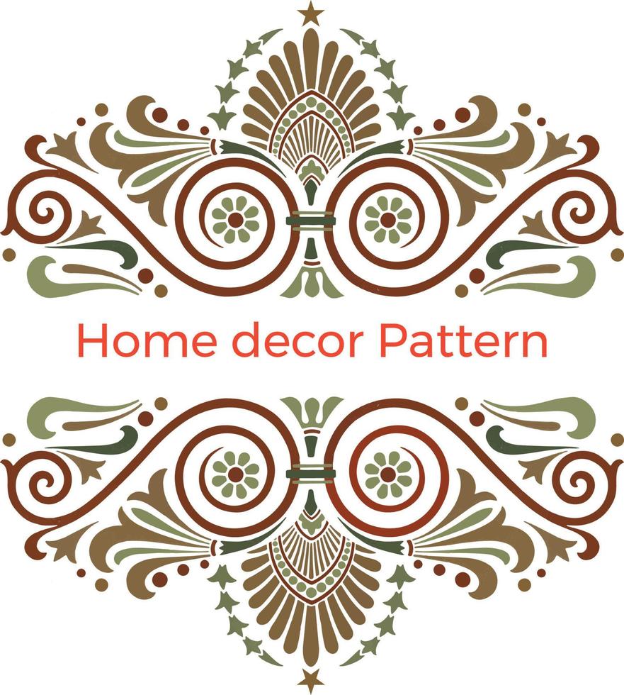 Home decor pattern. Abstract geometric vector pattern background.