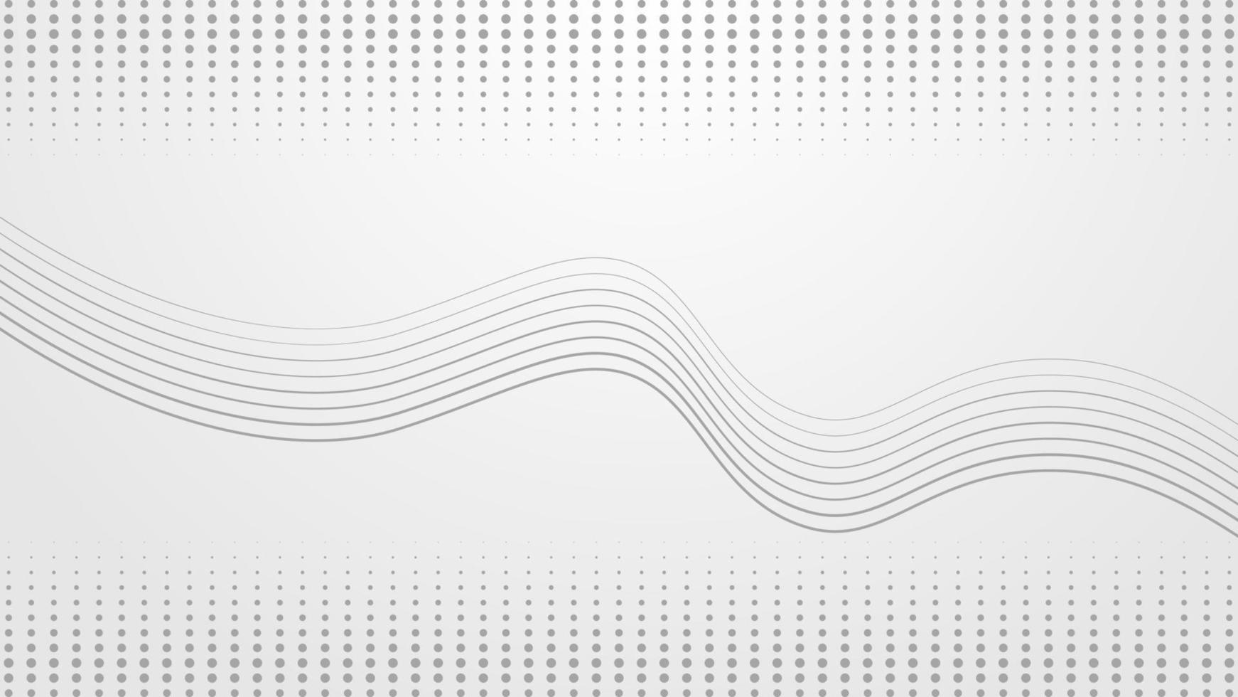 White Wave Line art Background Design vector