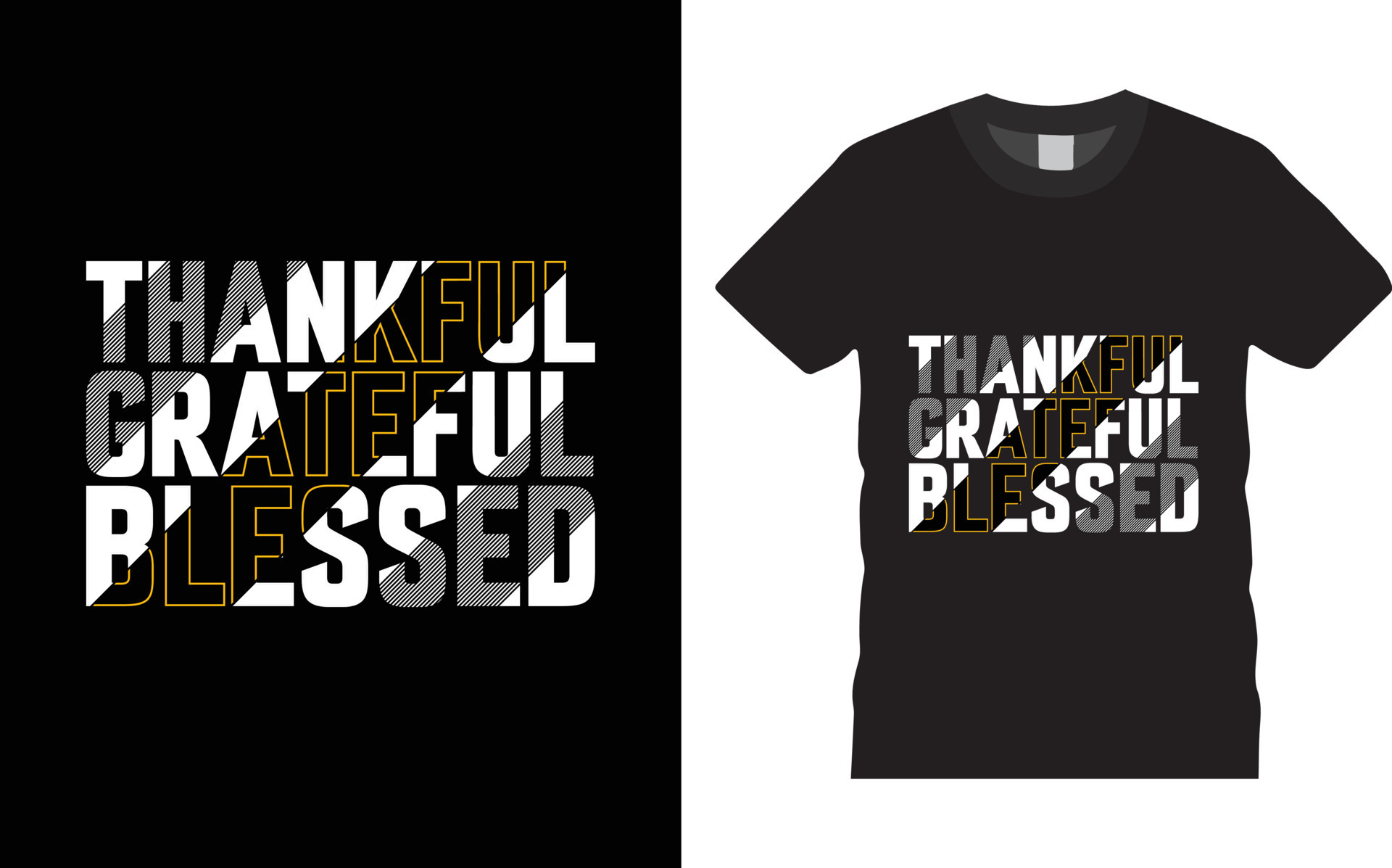 Thankful grateful blessed t shirt 14911395 Vector Art at Vecteezy