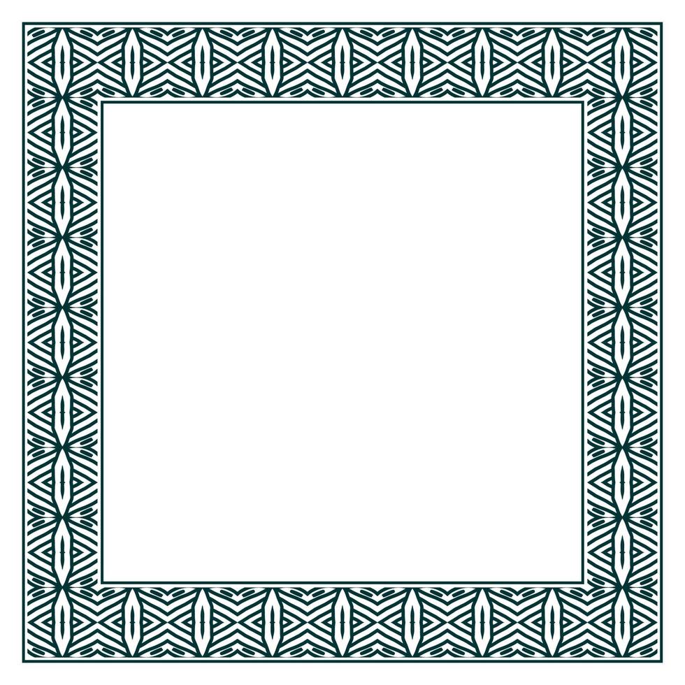 Vintage ornamental vector frame. Vector illustration template for design