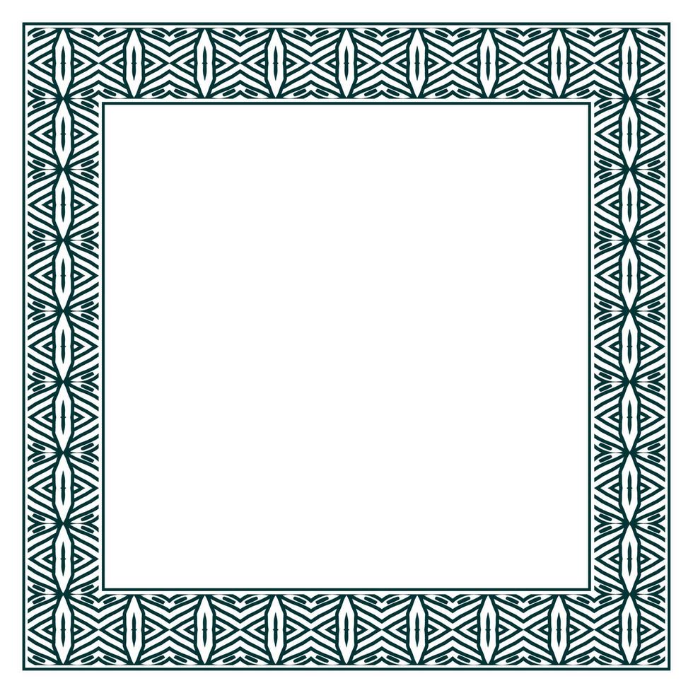 Vintage ornamental vector frame. Vector illustration template for design