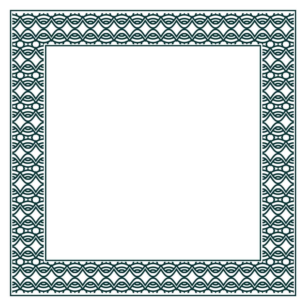 Vintage ornamental vector frame. Vector illustration template for design