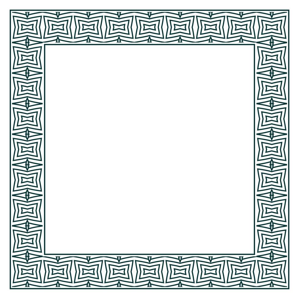 Vintage ornamental vector frame. Vector illustration template for design