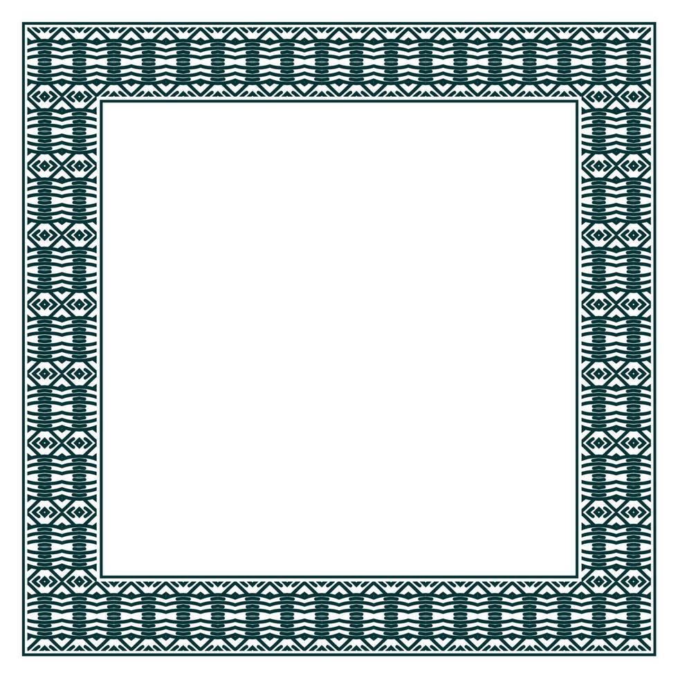 Vintage ornamental vector frame. Vector illustration template for design
