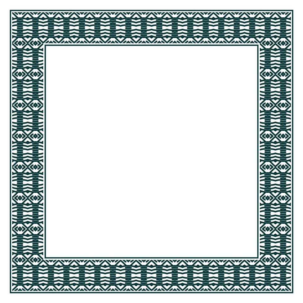 Vintage ornamental vector frame. Vector illustration template for design