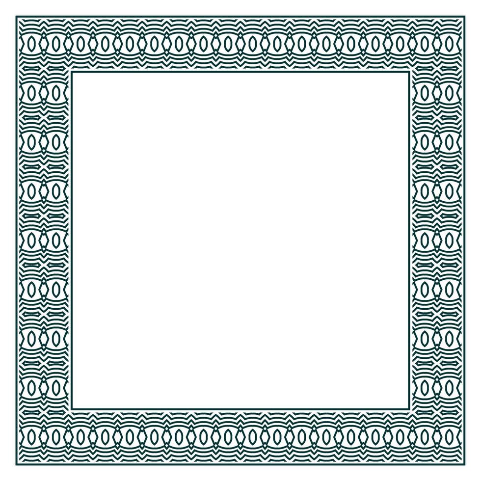 Vintage ornamental vector frame. Vector illustration template for design