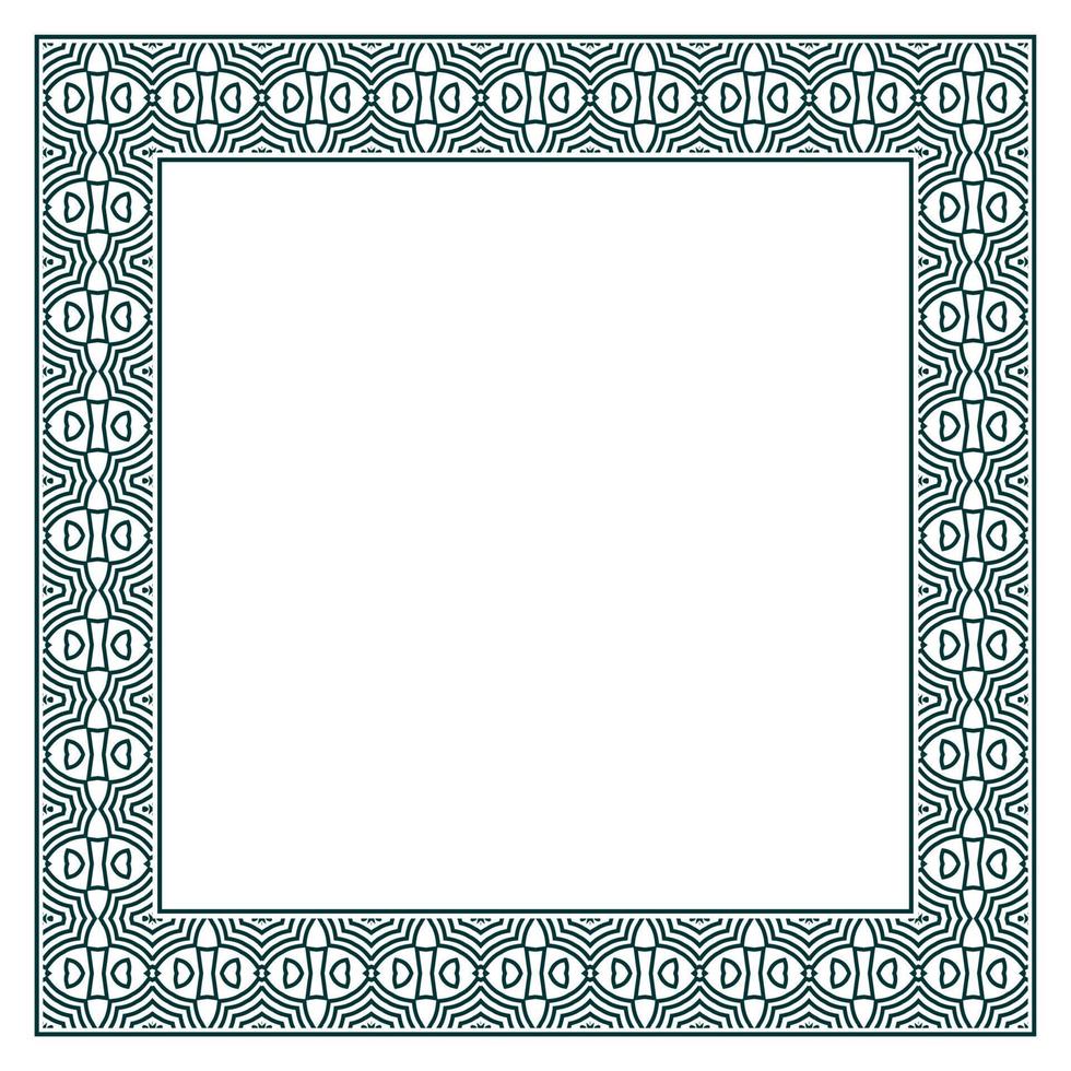 Vintage ornamental vector frame. Vector illustration template for design