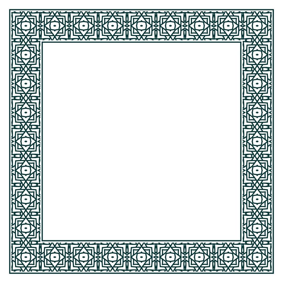 Vintage ornamental vector frame. Vector illustration template for design