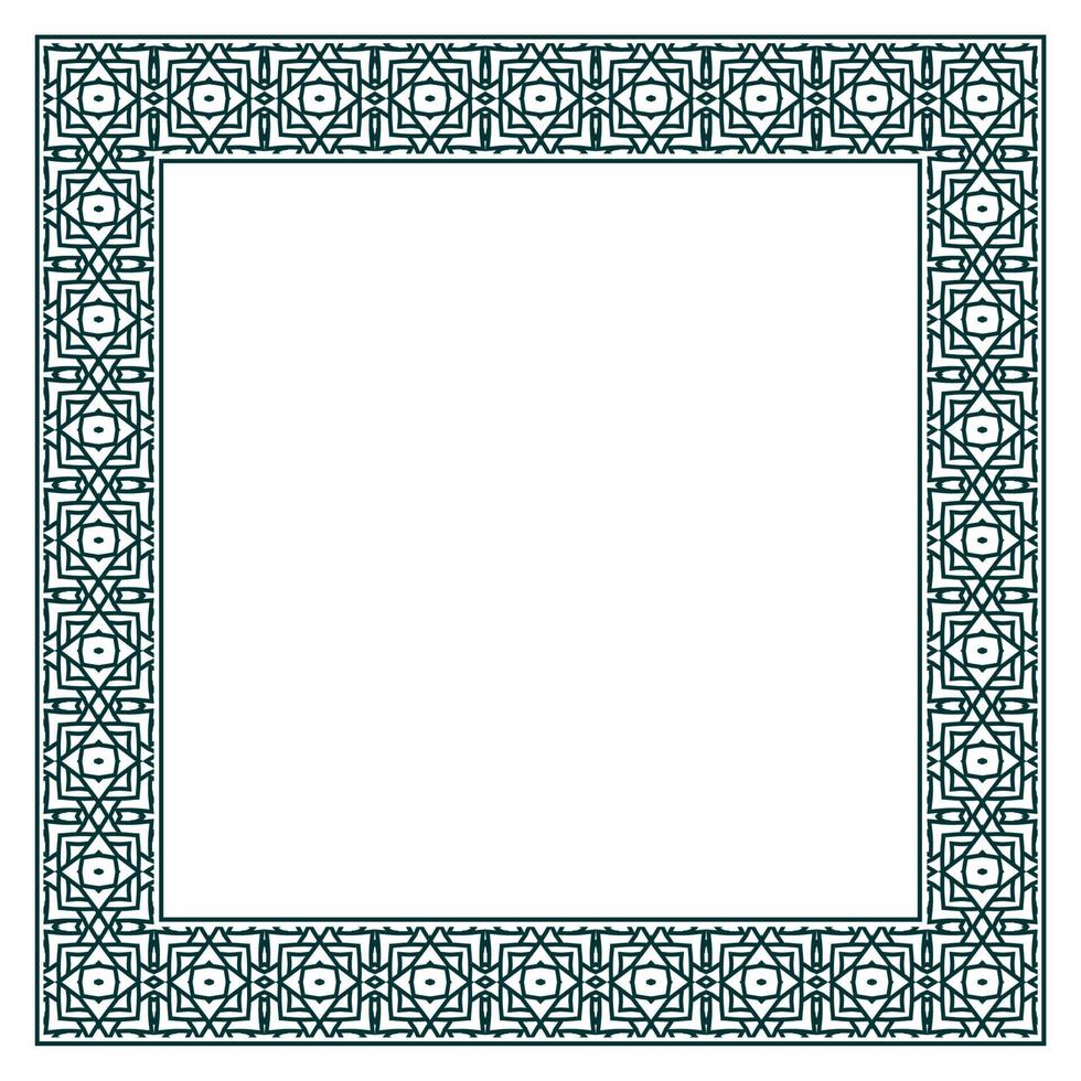 Vintage ornamental vector frame. Vector illustration template for design