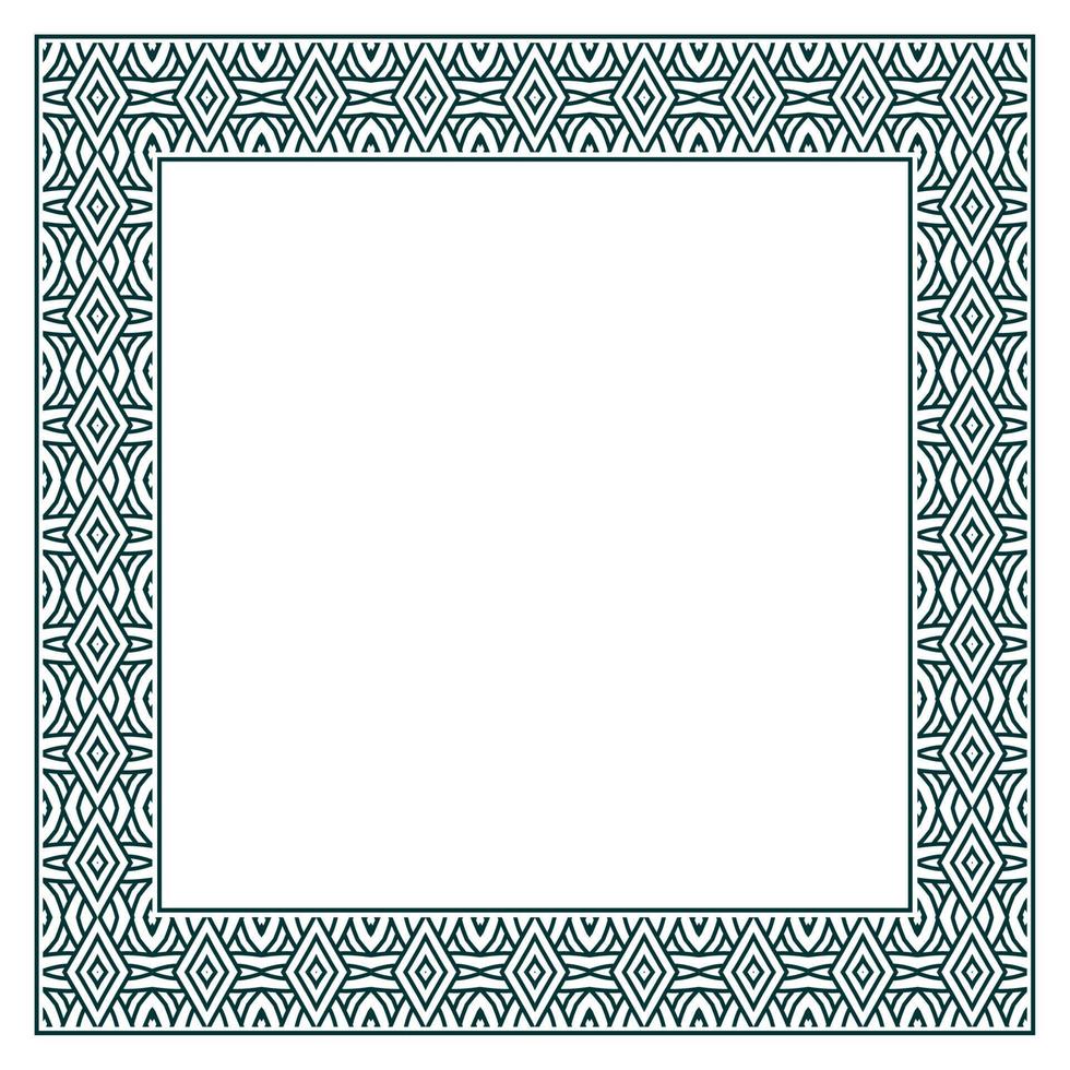 Vintage ornamental vector frame. Vector illustration template for design