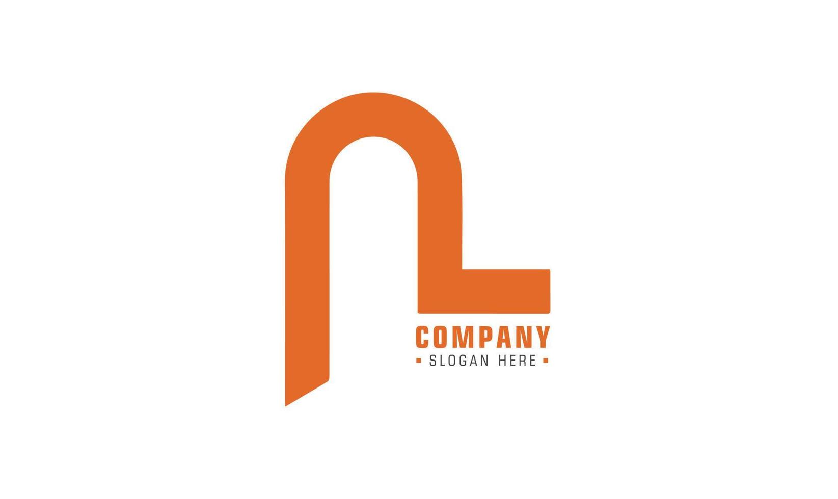 Initial Letter N Logo. N letter for logo. Abstract N minimal style letters, vector typographic design.Letter N logo template illustration design.
