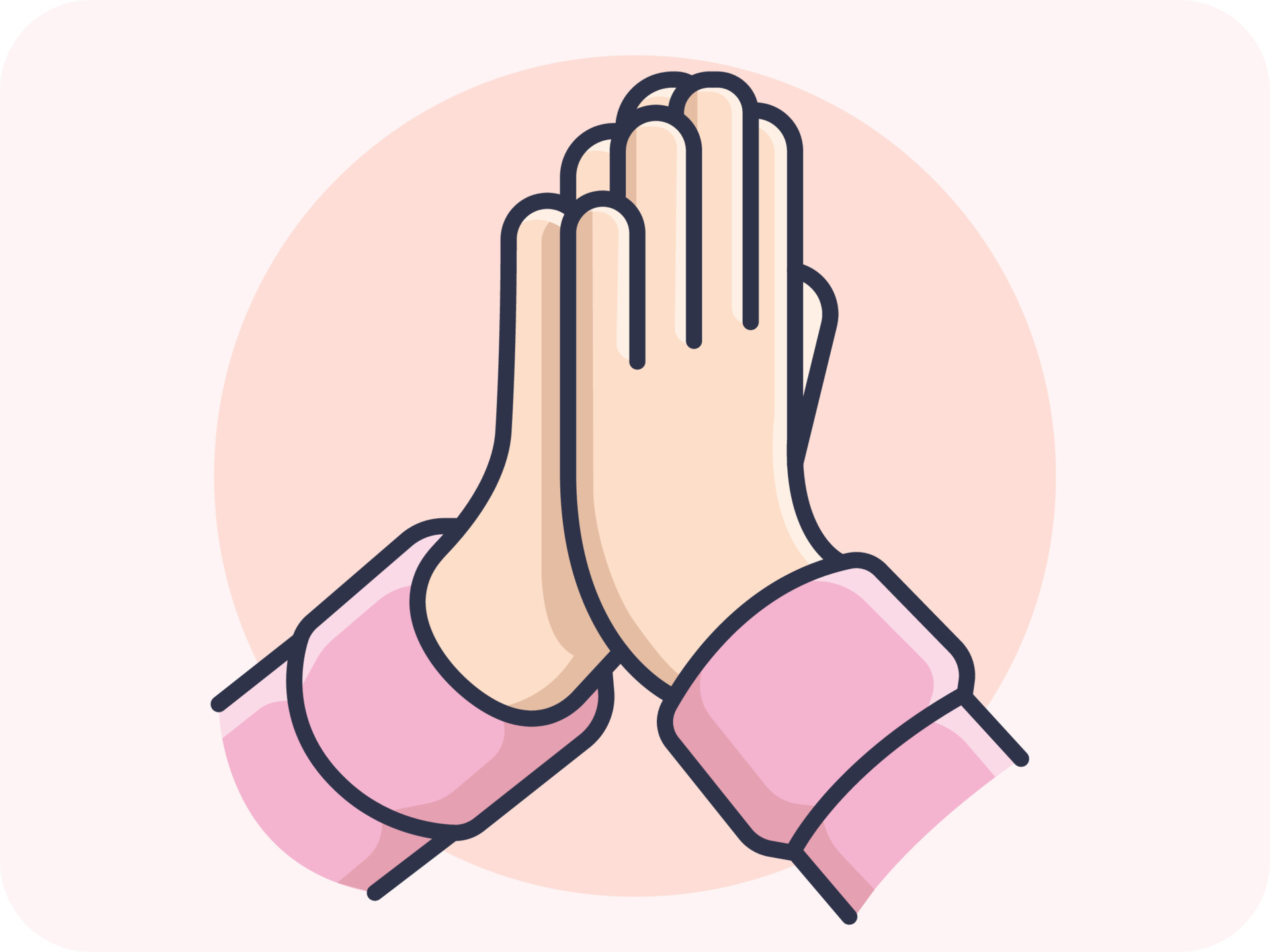 Hand Gestures, pay respect, both hands close together 14911495 Vector