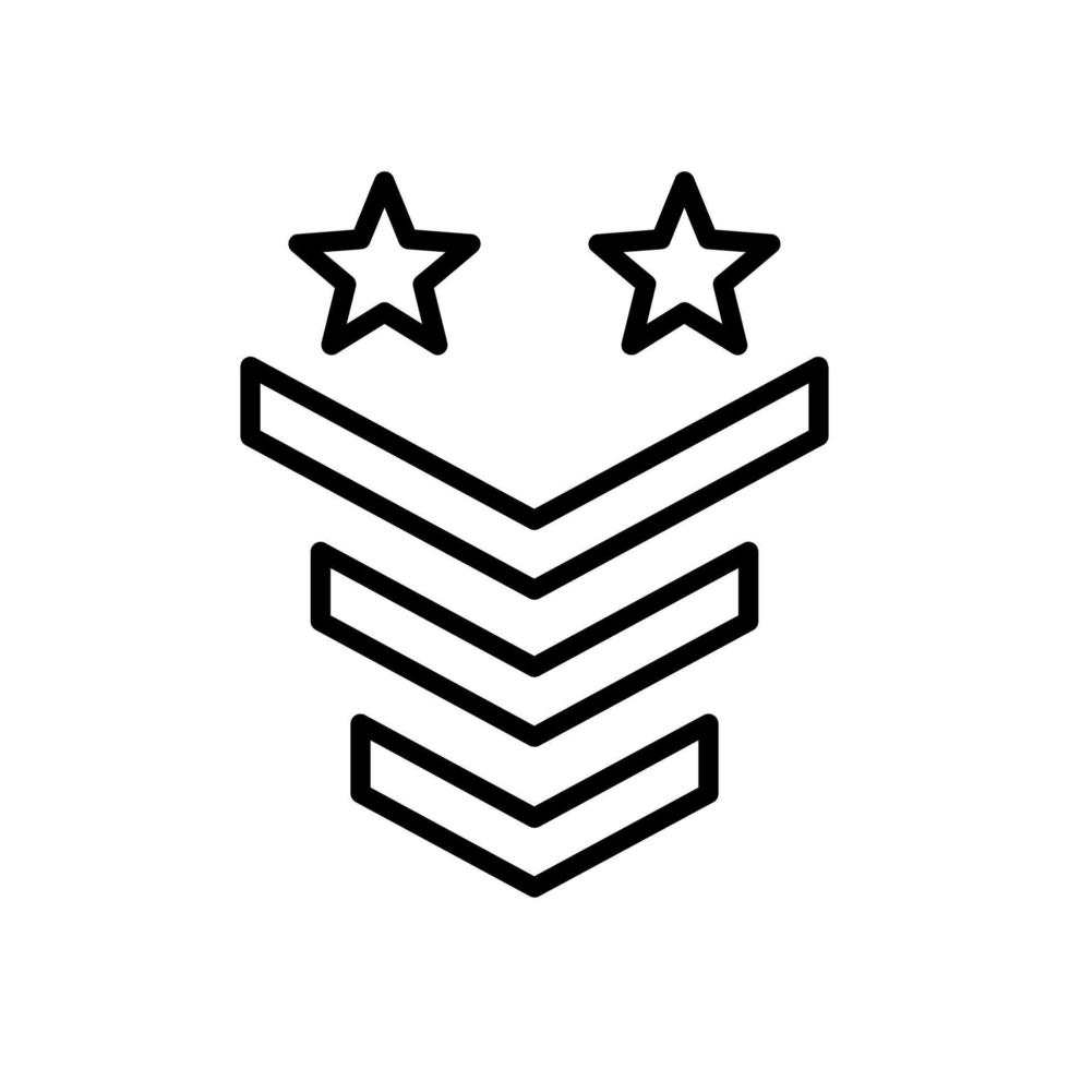 Military rank icon symbol design templates vector