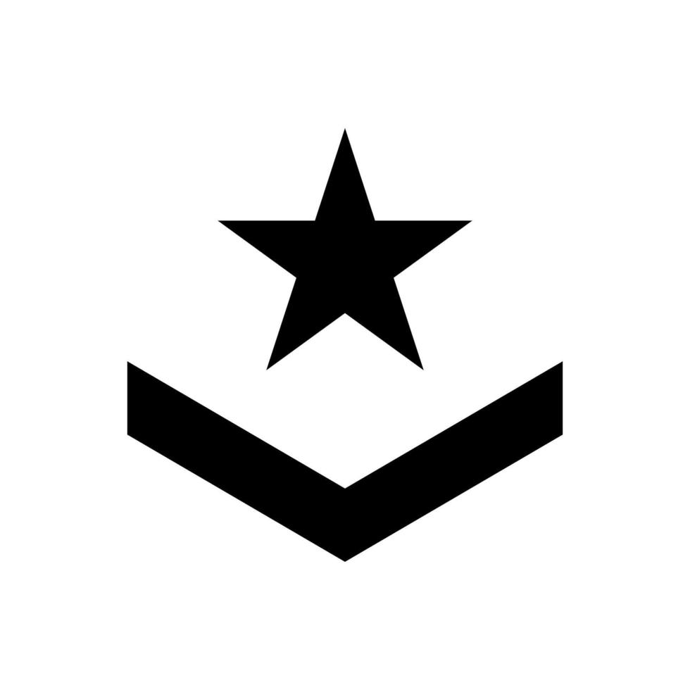 Military rank icon symbol design templates vector