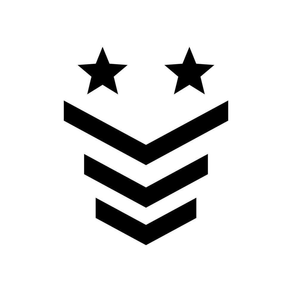 Military rank icon symbol design templates vector