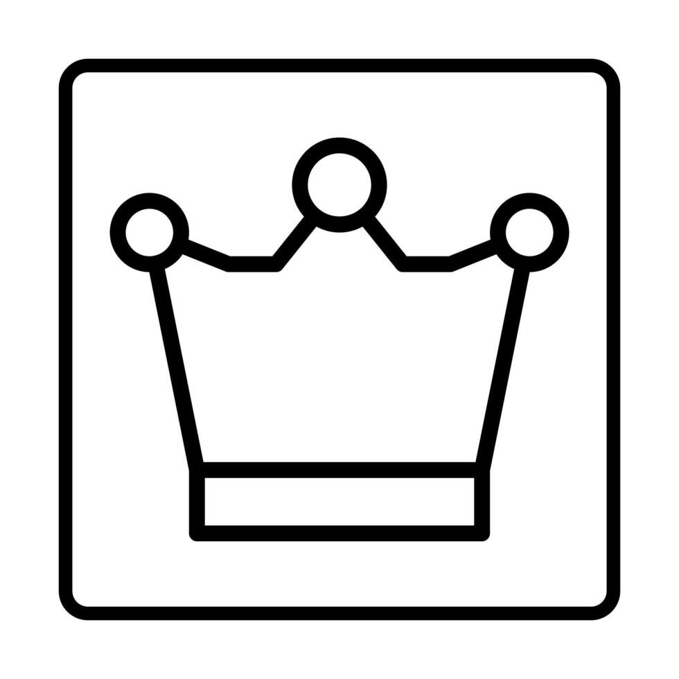 icono de la corona. iconos de signos de redes sociales. ilustración vectorial aislada para diseño gráfico y web. vector