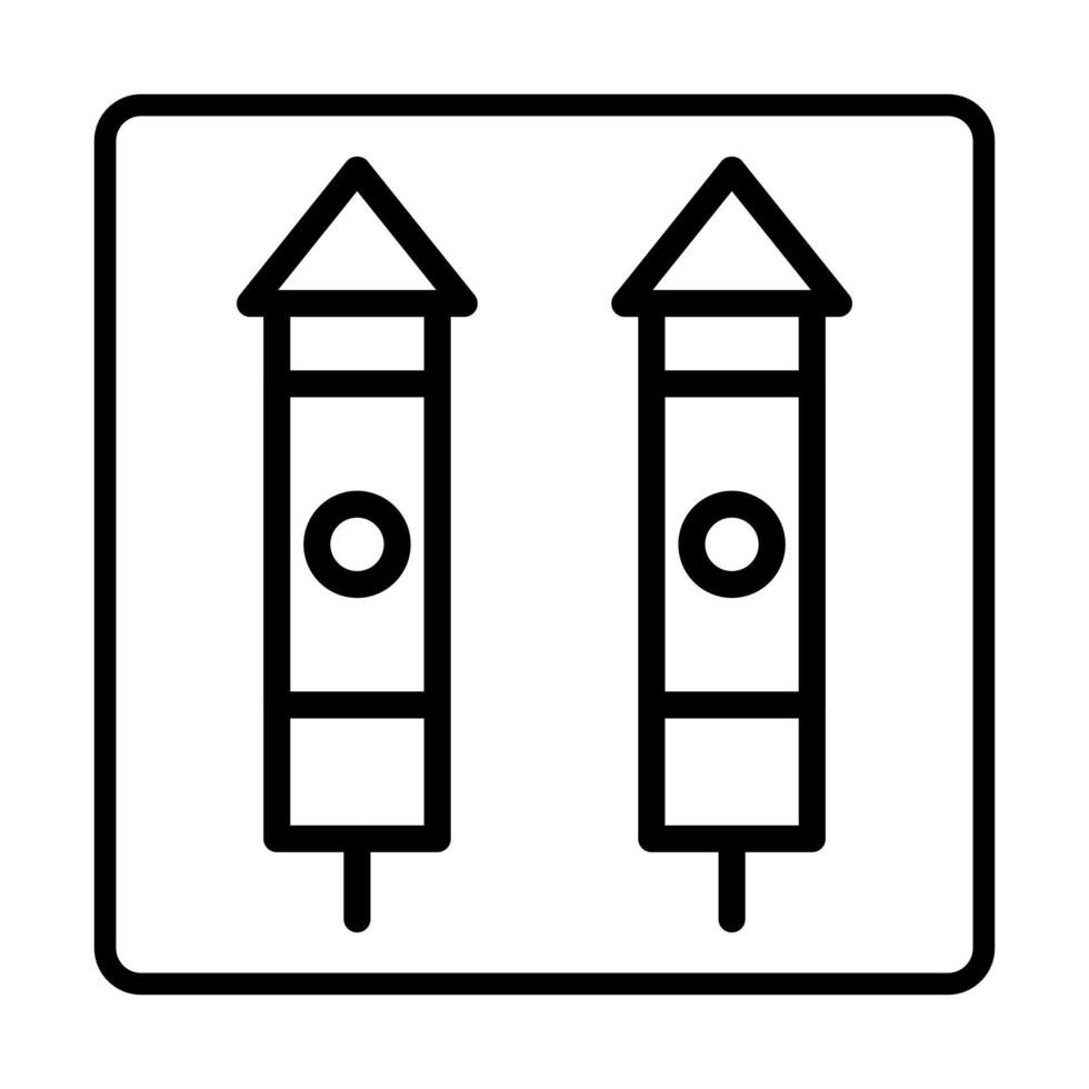firecracker Icon. Social media sign icons. Vector illustration isolated for graphic and web design.
