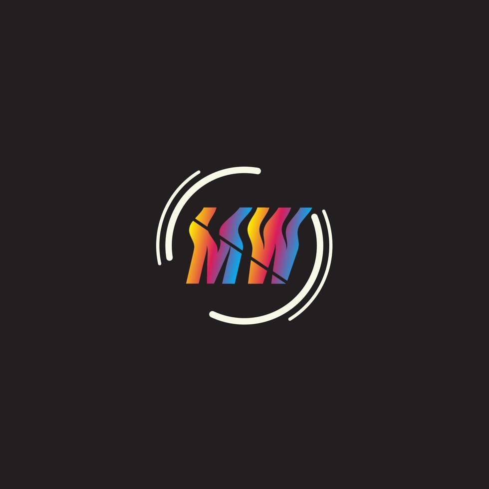 MW Text Logo vector