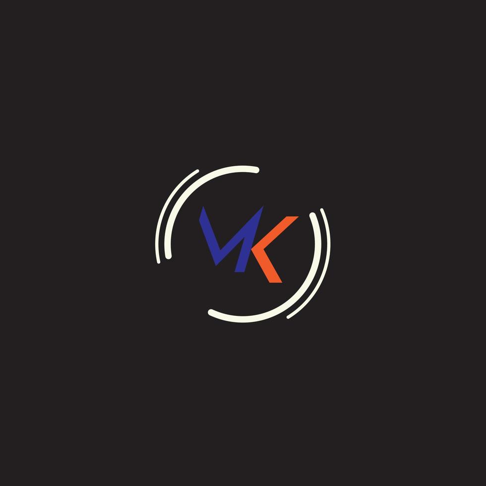 MK Text Logo vector