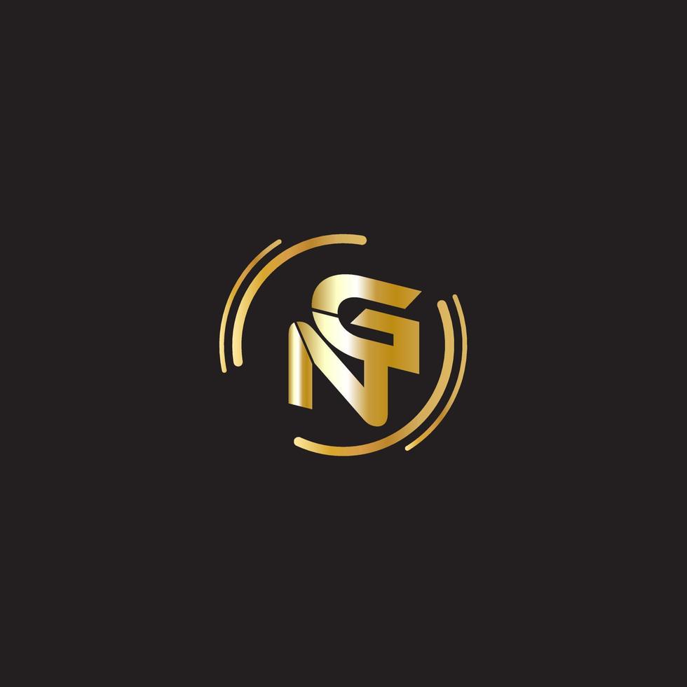 NG Text Logo vector