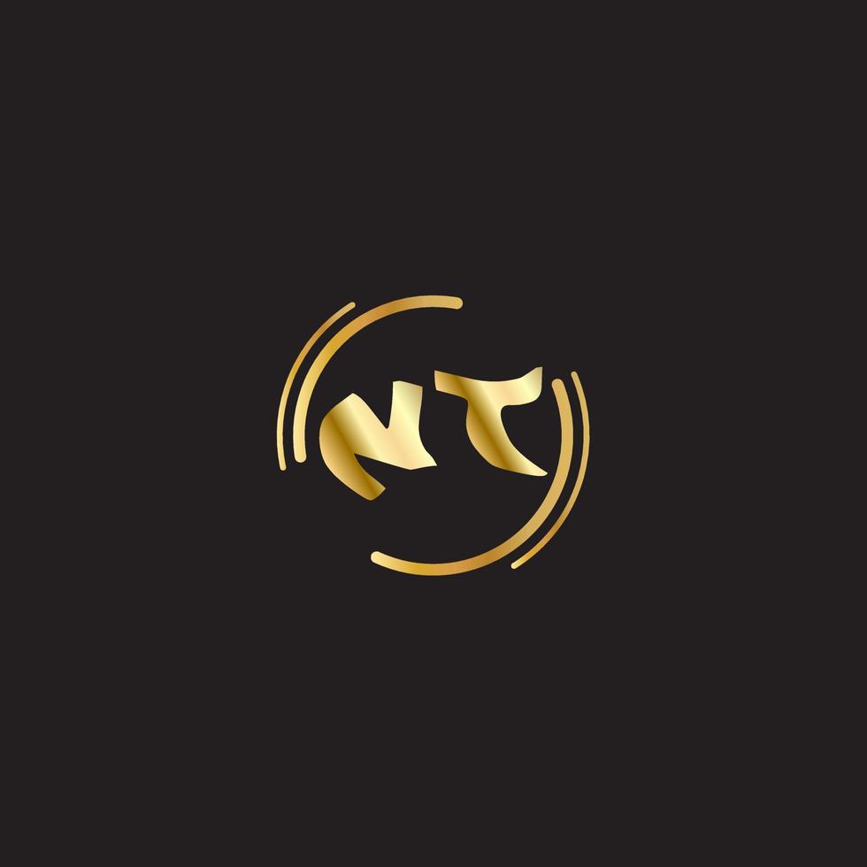 NT Text Logo vector