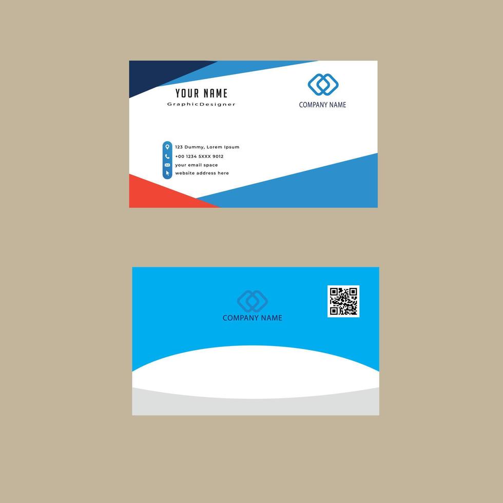 Creative Business Card Design Vector