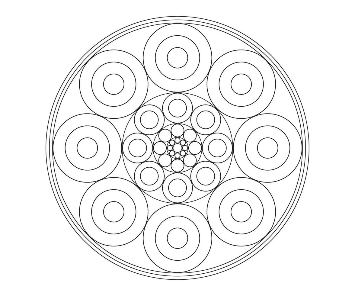 diseño creativo de mandala vector