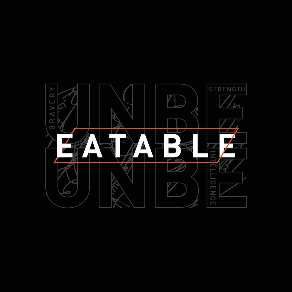 Unbeatable text abstract graphic t shirt design typography vector