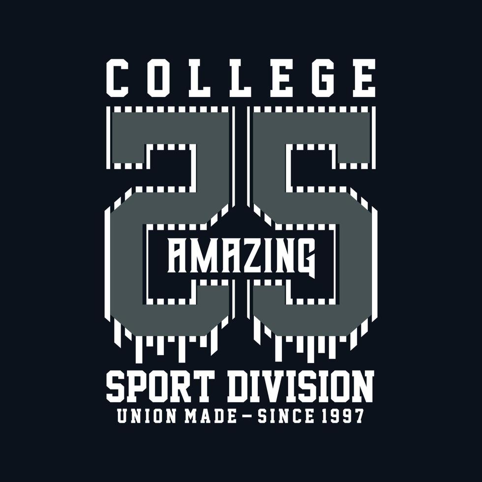 Varsity college sports vector print and other use