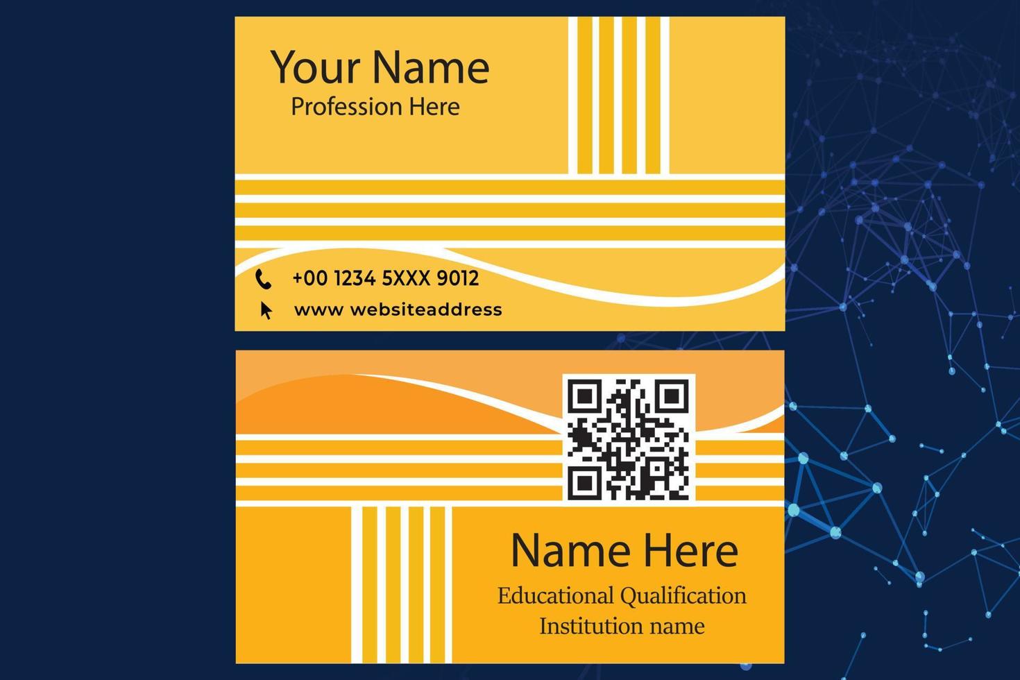 Simple Business card design vector