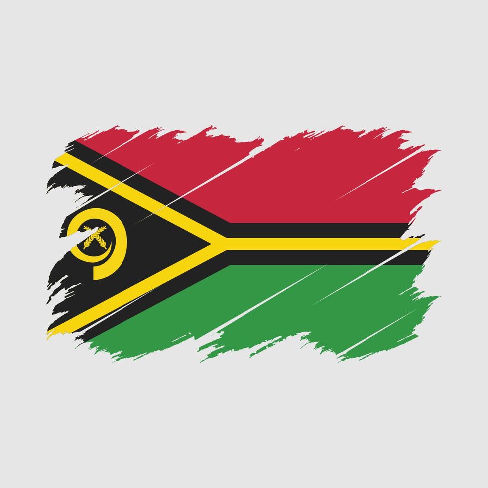 Vanuatu Flag Brush vector