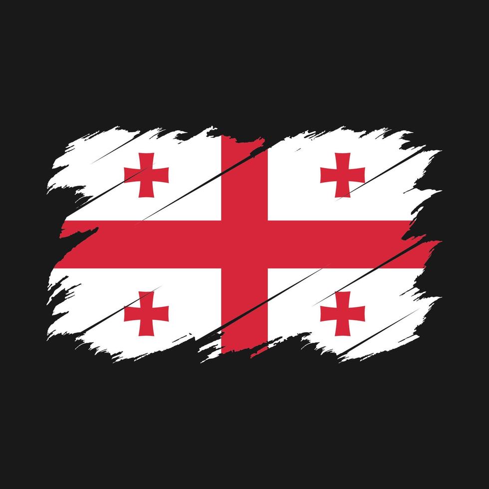 Georgia Flag Brush vector