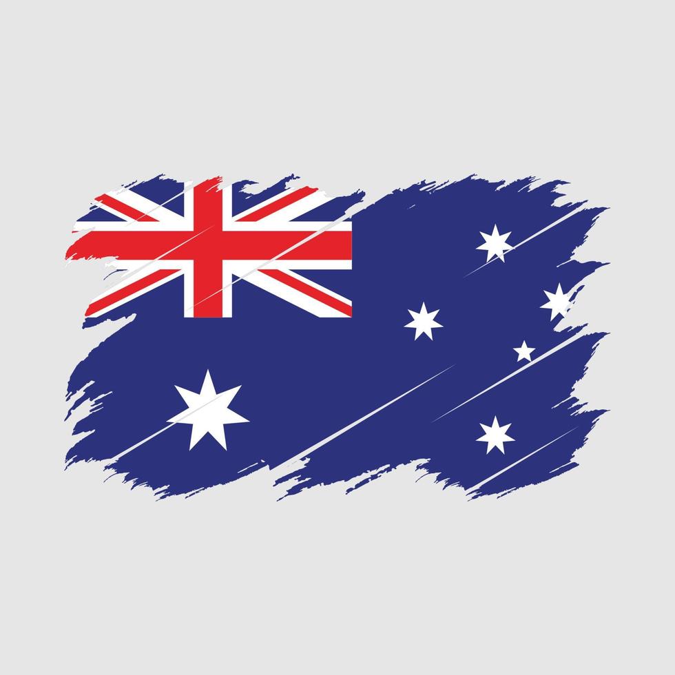 cepillo de bandera de australia vector