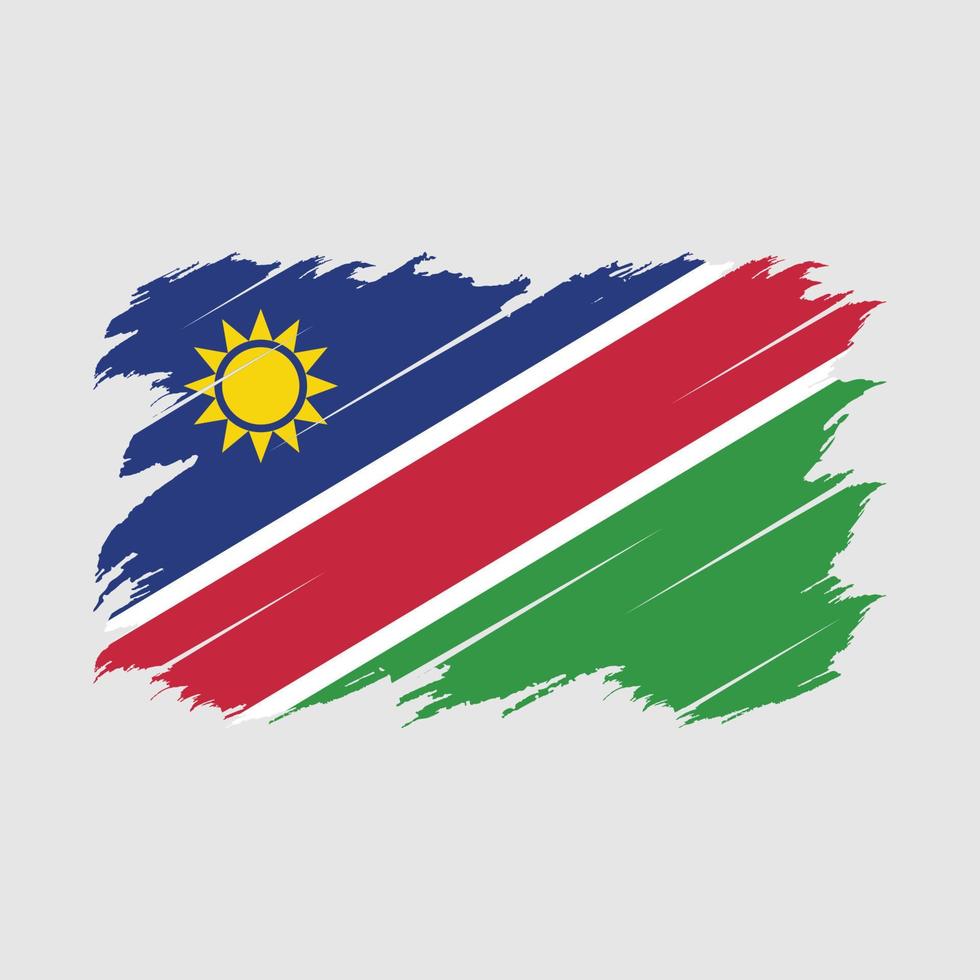 Namibia Flag Brush vector