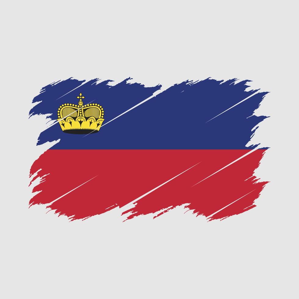 cepillo de bandera de Liechtenstein vector