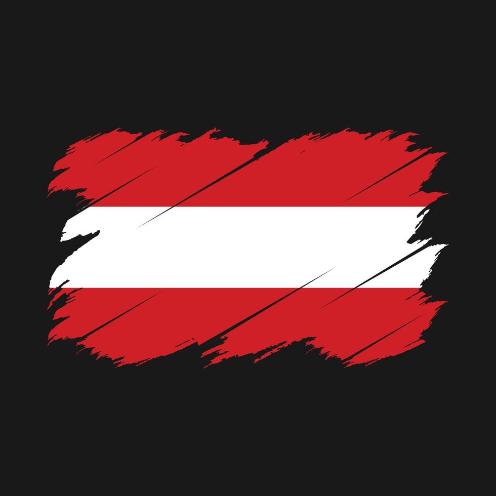 Austria Flag Brush vector