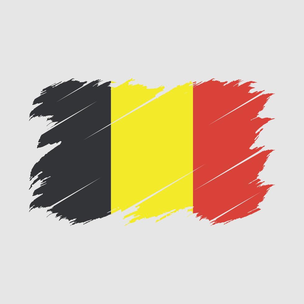 Belgium Flag Brush vector