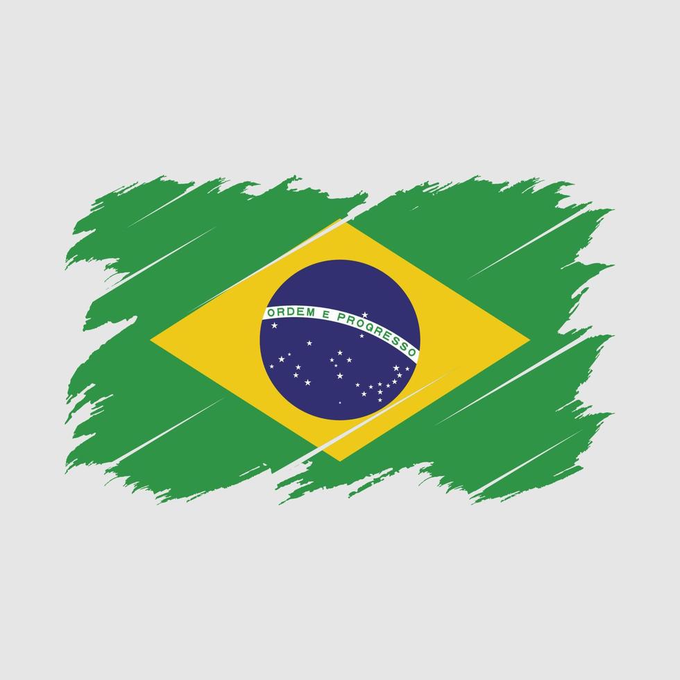 Brazil Flag Brush vector