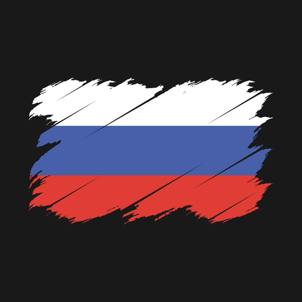 Russia Flag Brush vector